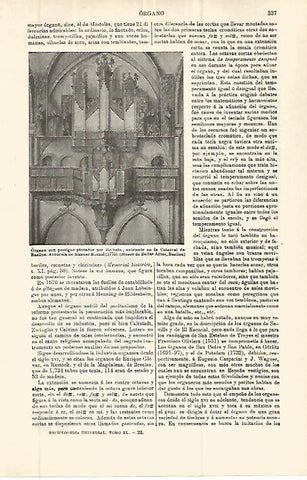 LAMINA ESPASA 32778: Organo de la Catedral de Basilea