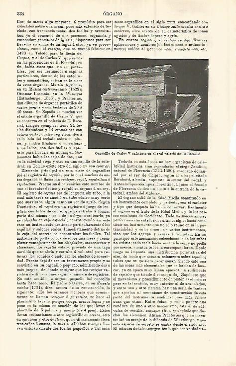 LAMINA ESPASA 32775: Organillo de Carlos V
