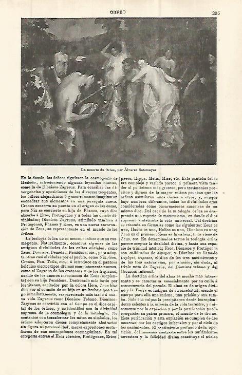 LAMINA ESPASA 32765: La muerte de Orfeo, por A. Sotomayor