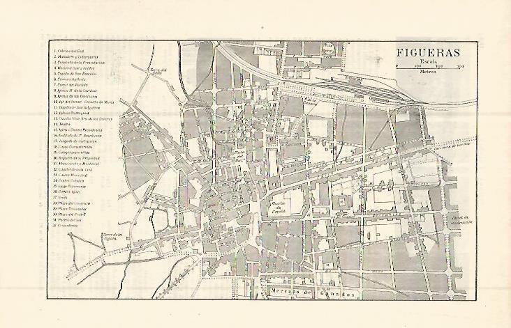 LAMINA ESPASA 32678: Plano de Figueres, Girona