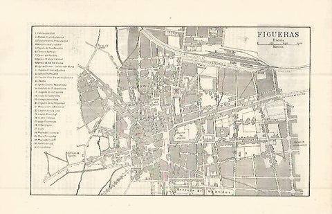 LAMINA ESPASA 32678: Plano de Figueres, Girona
