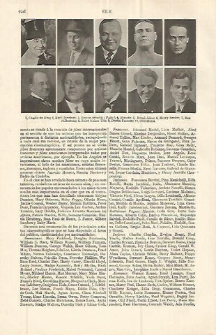 LAMINA ESPASA 32700: Camilo de Riso, Emil Jannings, Fally y otros actores
