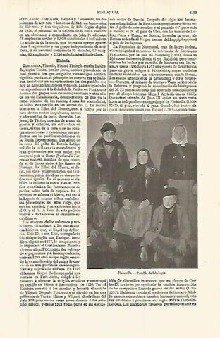 LAMINA ESPASA 32721: Familia de campesinos de Finlandia