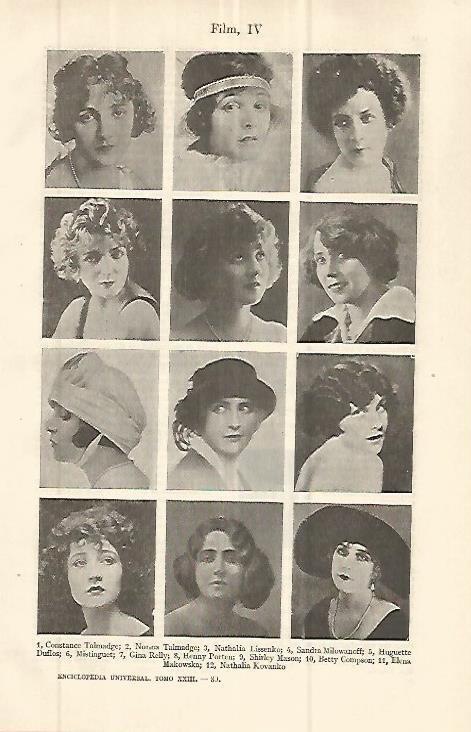 LAMINA ESPASA 32701: Actrices de principios del siglo XX