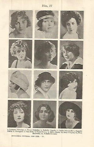 LAMINA ESPASA 32701: Actrices de principios del siglo XX