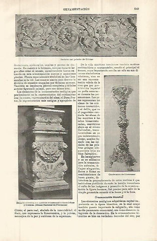 LAMINA ESPASA 32883: Relieve del Palacio de Urbino