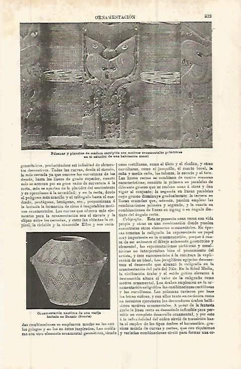LAMINA ESPASA 32871: Decoracion maori