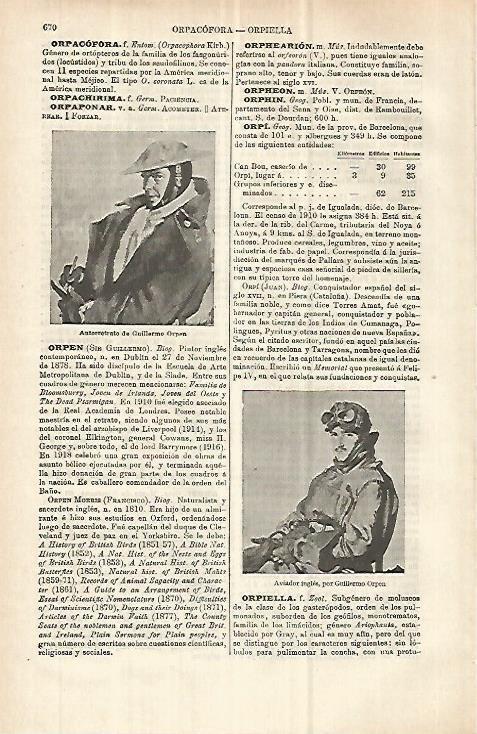 LAMINA ESPASA 32911: Autorretrato de Guillermo Orpon