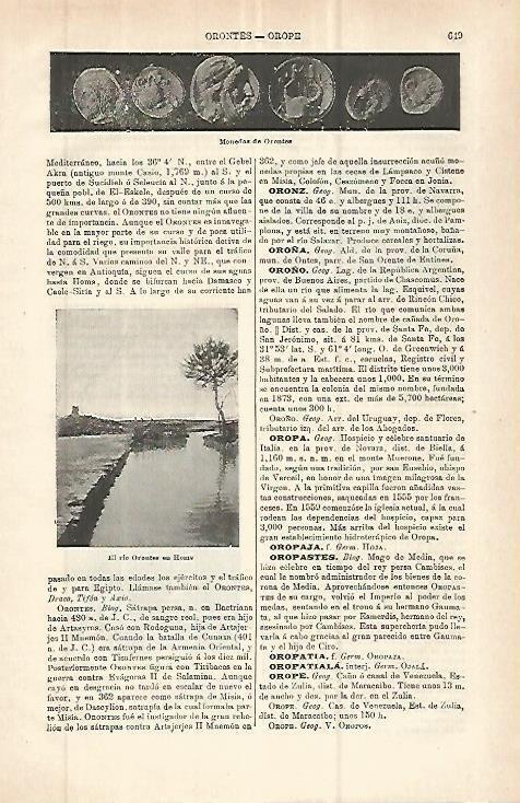 LAMINA ESPASA 32905: El rio Orontes en Homs