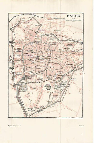 LAMINA ESPASA 32815: Plano de Padua, Italia