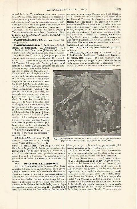 LAMINA ESPASA 32806: Fresco dela Bienaventurada Virgen Pacificadora en Italia