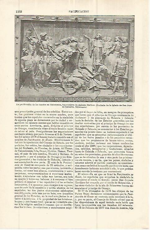 LAMINA ESPASA 32805: La pacificacion de los bandos en Salamanca
