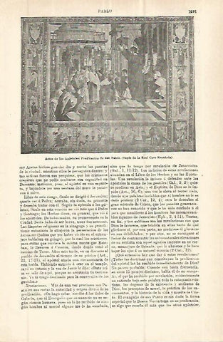 LAMINA ESPASA 32802: Actos de los Apostoles, tapiz de la Casa Real Española