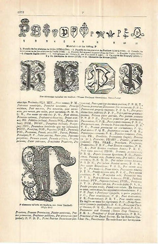 LAMINA ESPASA 32797: Marcas de la letra P