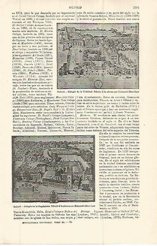 LAMINA ESPASA 32852: Coelgio de la Trinidad de Oxford