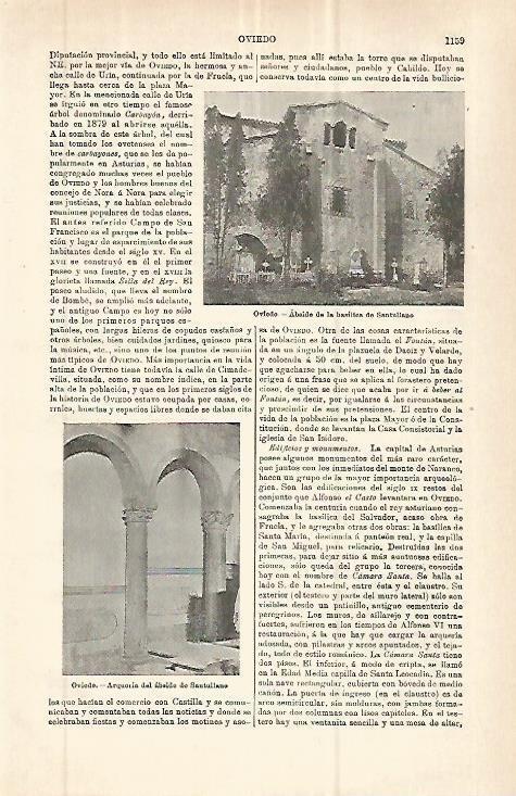 LAMINA ESPASA 32846: Abside de la Basilica de Santollano, Oviedo