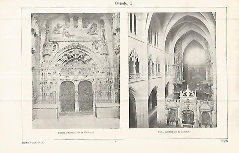 LAMINA ESPASA 32841: Catedral de Oviedo