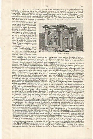 LAMINA ESPASA 33164: Templo del Sol en Balbeck, Libano