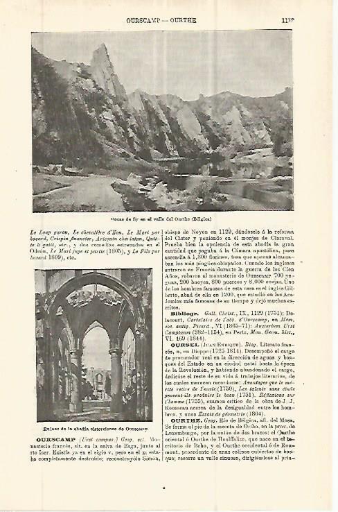 LAMINA ESPASA 32836: Rocas de Sy en Belgica
