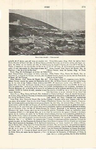 LAMINA ESPASA 32835: Vista de Ouro Preto, Brasil