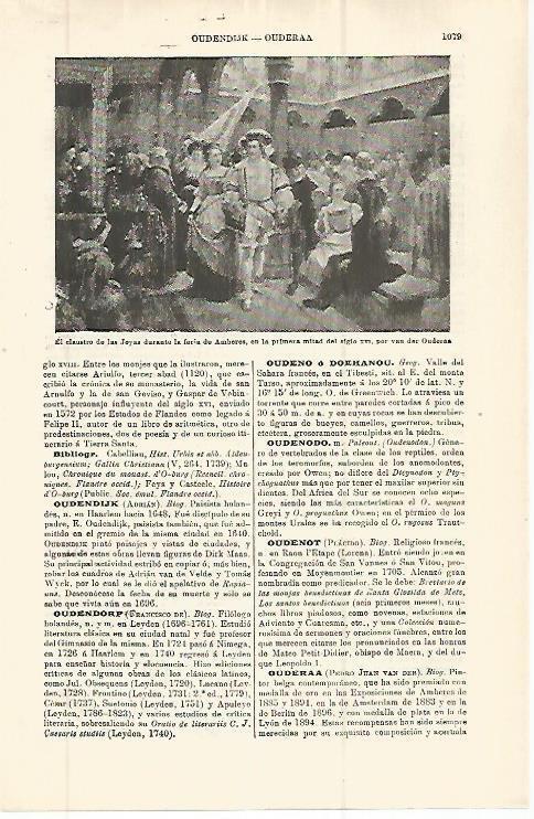 LAMINA ESPASA 32831: El claustro de las Joyas, por Van der Ouderaa