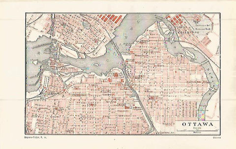LAMINA ESPASA 32826: Plano de Ottawa, Canada