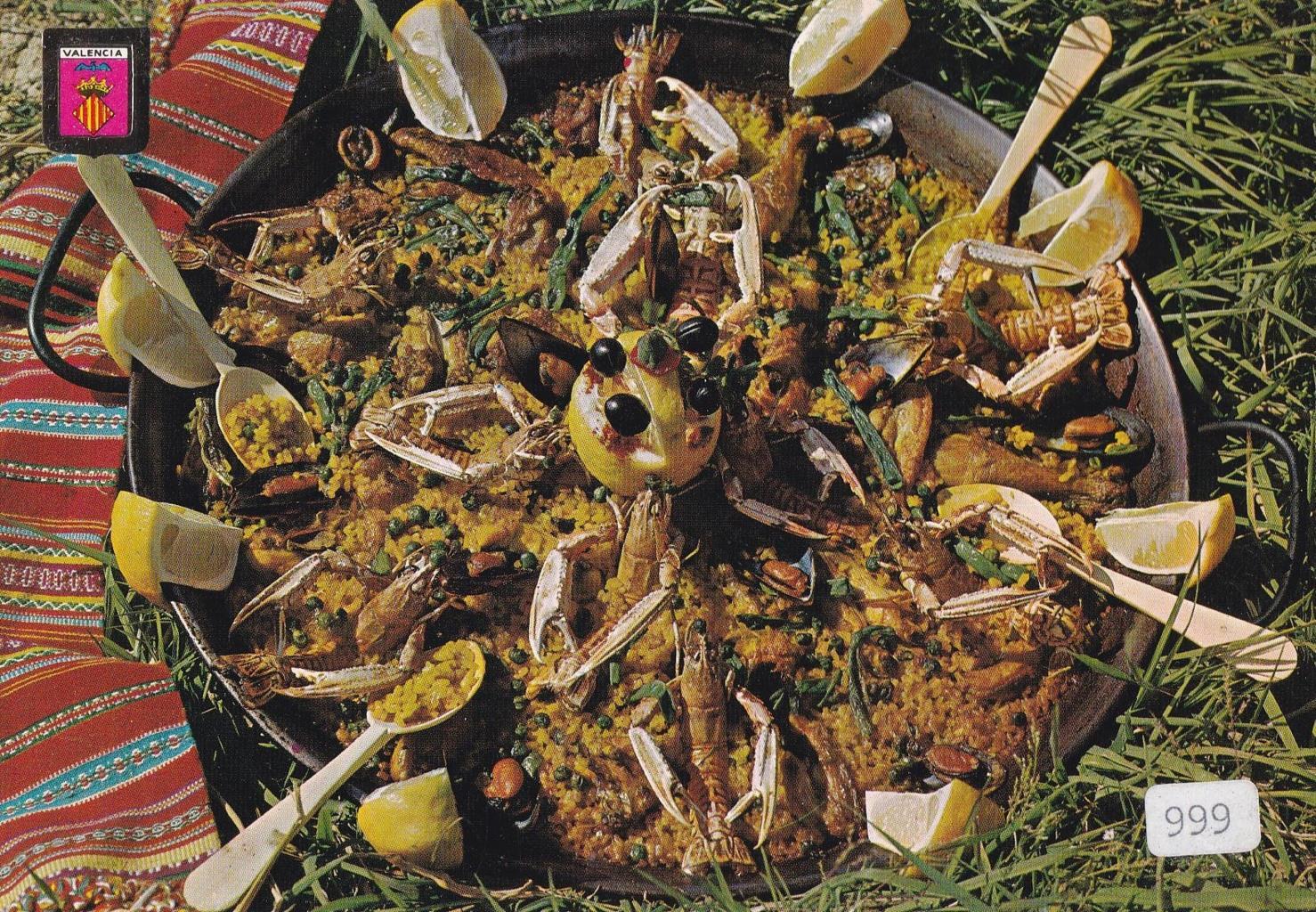 POSTAL B12314: COLECCIÓN PLATOS TIPICOS: Paella Valenciana