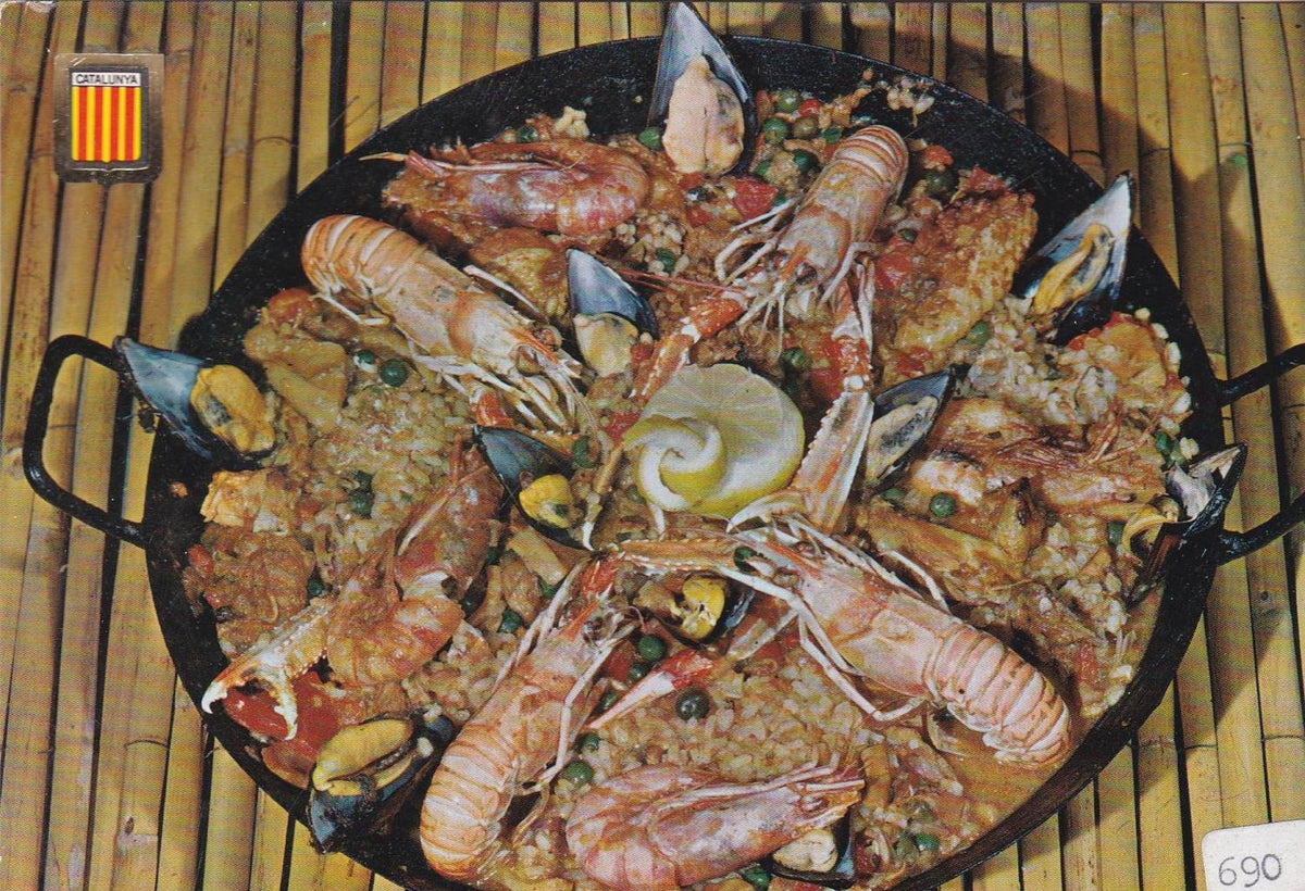POSTAL B12313: COLECCIÓN PLATOS TIPICOS: Paella a la marinera