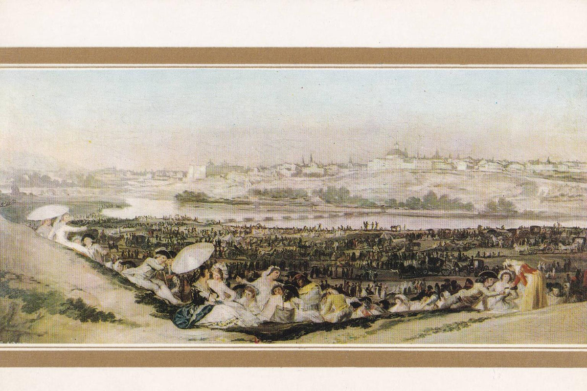 POSTAL B12309: GOYA: LA PRADERA DE SAN ISIDRO. OLEO