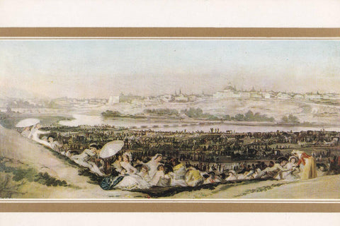 POSTAL B12309: GOYA: LA PRADERA DE SAN ISIDRO. OLEO