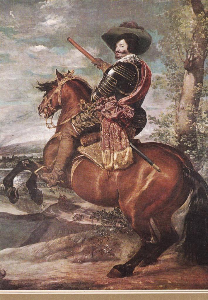 POSTAL B12308: VELAZQUEZ: DON GASPAR DE GUZMAN. OLEO