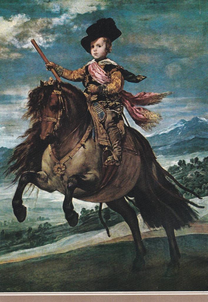 POSTAL B12305: VELAZQUEZ: EL PRINCIPE BALTASAR CARLOS. OLEO
