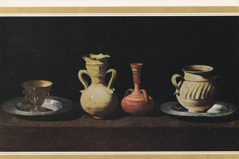 POSTAL B12303: ZURBARAN: BODEGON. OLEO