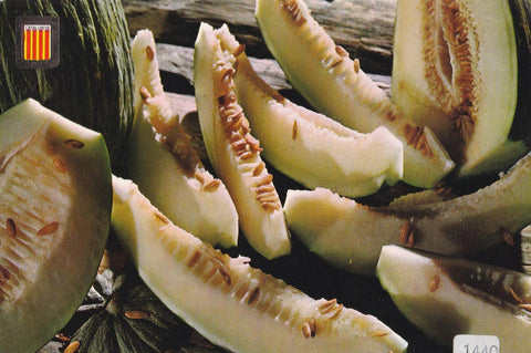 POSTAL B12345: COLECCIÓN PLATOS TIPICOS: Rodajas de melon