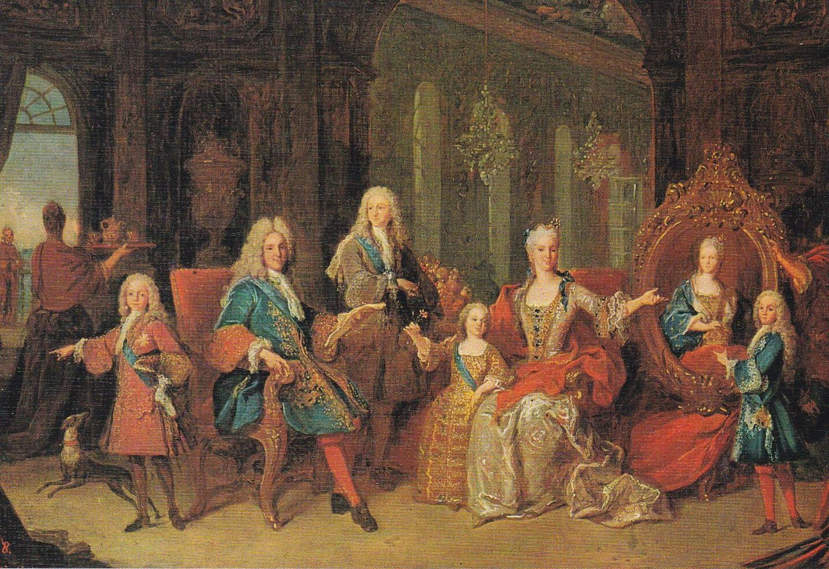 POSTAL B12295: RANC: LA FAMILIA DE FELIPE IV. OLEO
