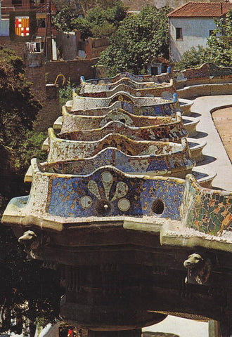 POSTAL B12251: BARCELONA: Parque Guell