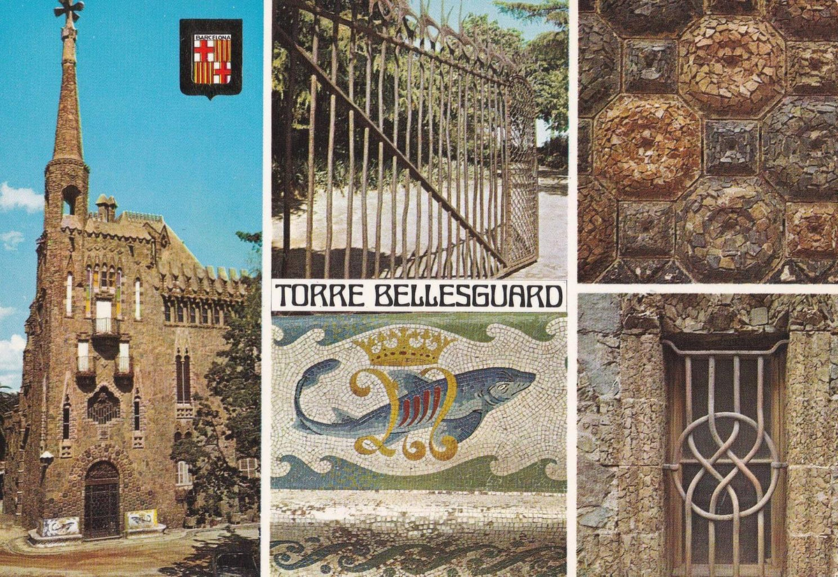 POSTAL B12248: BARCELONA: Torre Bellesguard