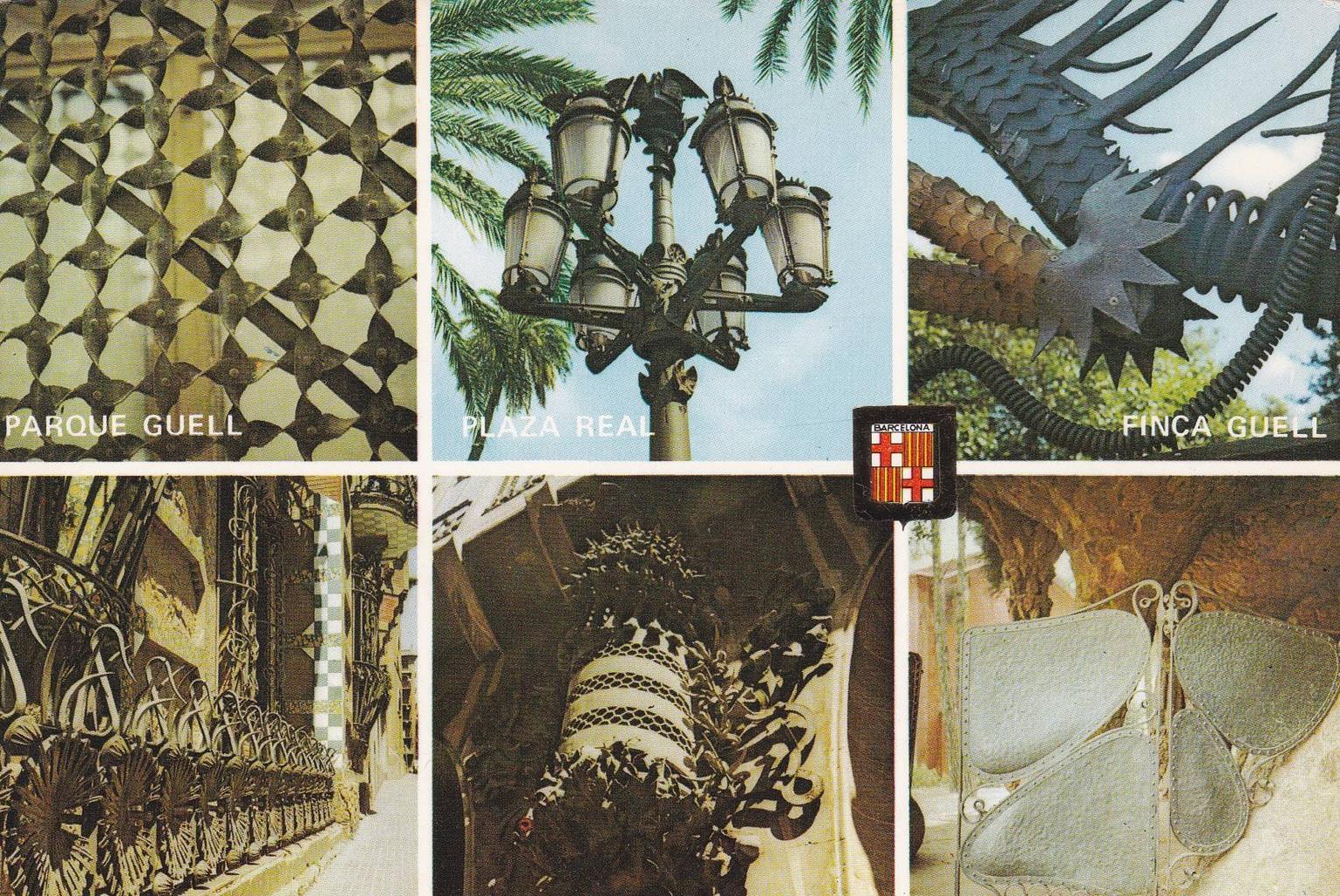 POSTAL B12247: BARCELONA: Obras de Gaudi