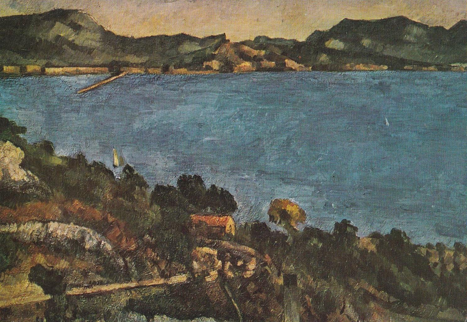 POSTAL B12266: CEZANNE. EL ESTANQUE. OLEO