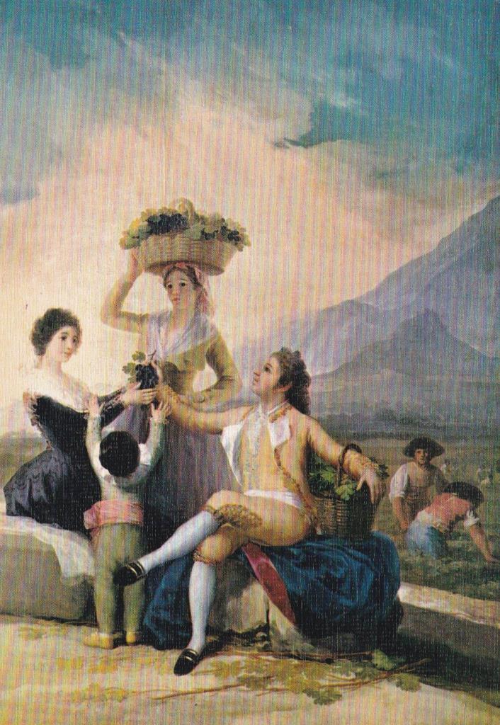 POSTAL B12289: GOYA: LA VENDIMIA. OLEO