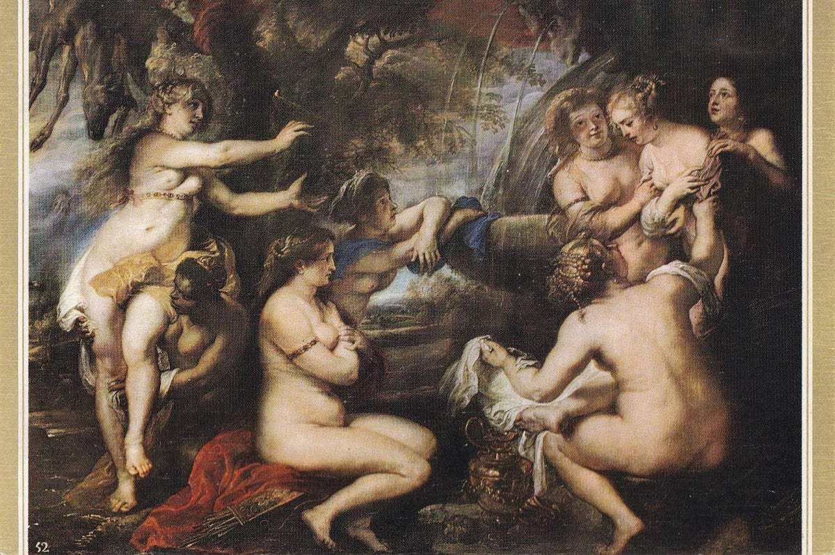 POSTAL B12285: RUBENS: DIANA Y CALISTO. OLEO