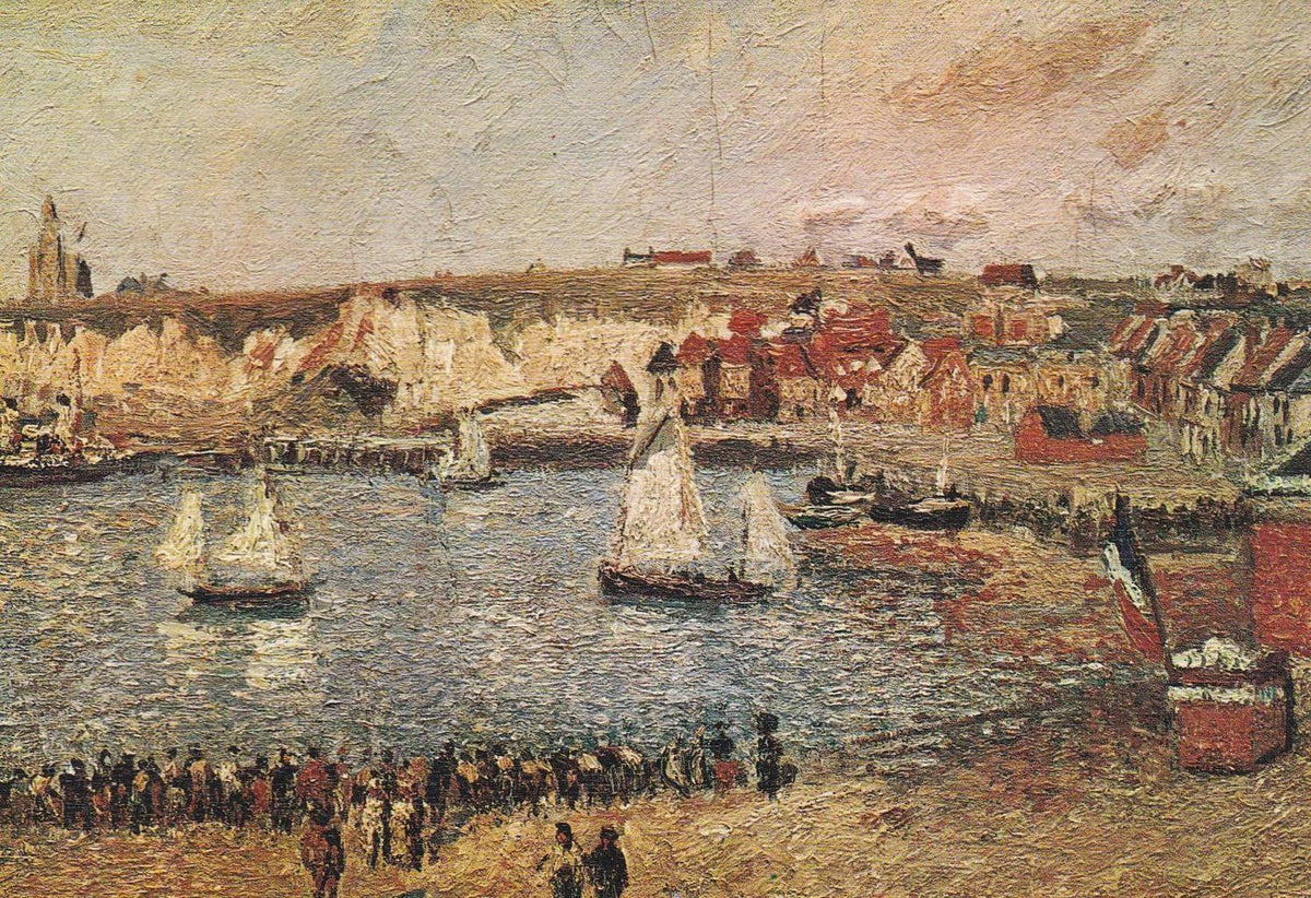 POSTAL B12283: PISSARRO: EL MUELLE DE SOUTHHAMPTON. OLEO