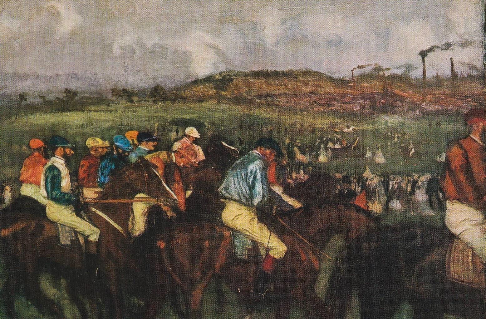 POSTAL B12282: DEGAS: CARRERA DE CABALLOS