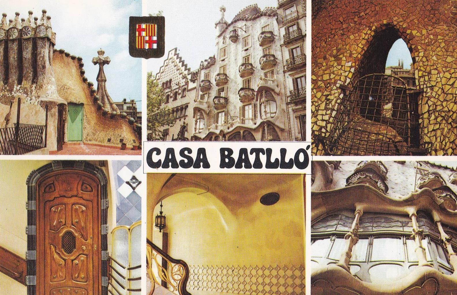 POSTAL B12371: BARCELONA. Vistas de la casa Batllo