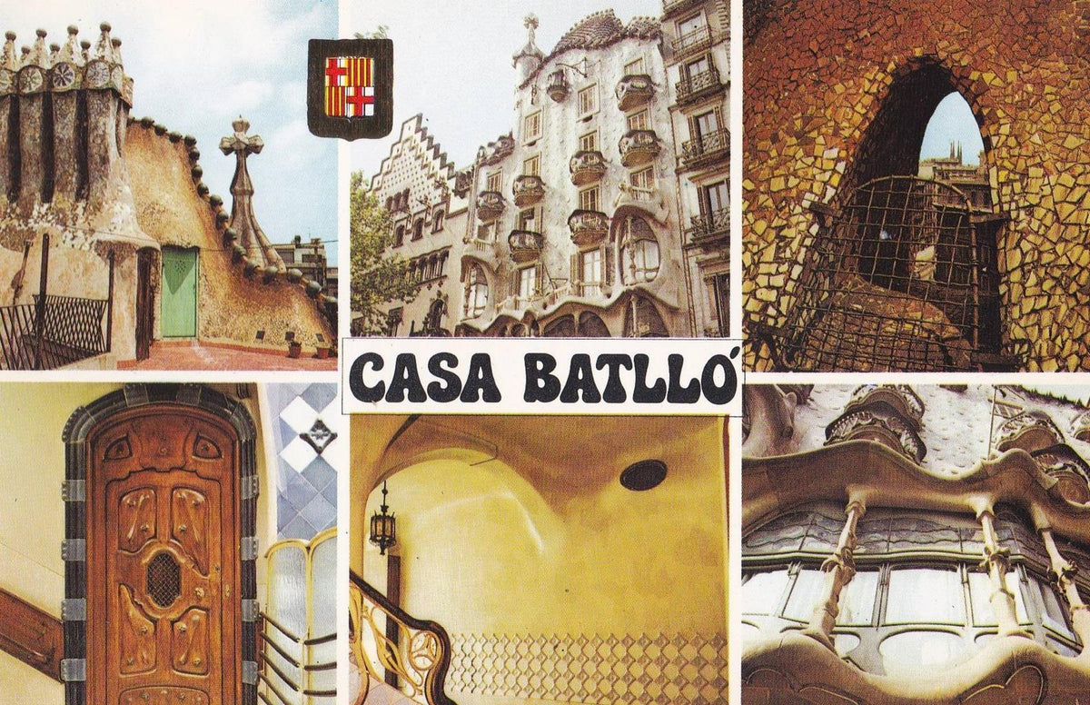 POSTAL B12371: BARCELONA. Vistas de la casa Batllo