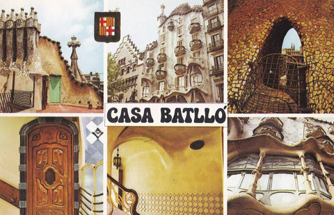 POSTAL B12371: BARCELONA. Vistas de la casa Batllo