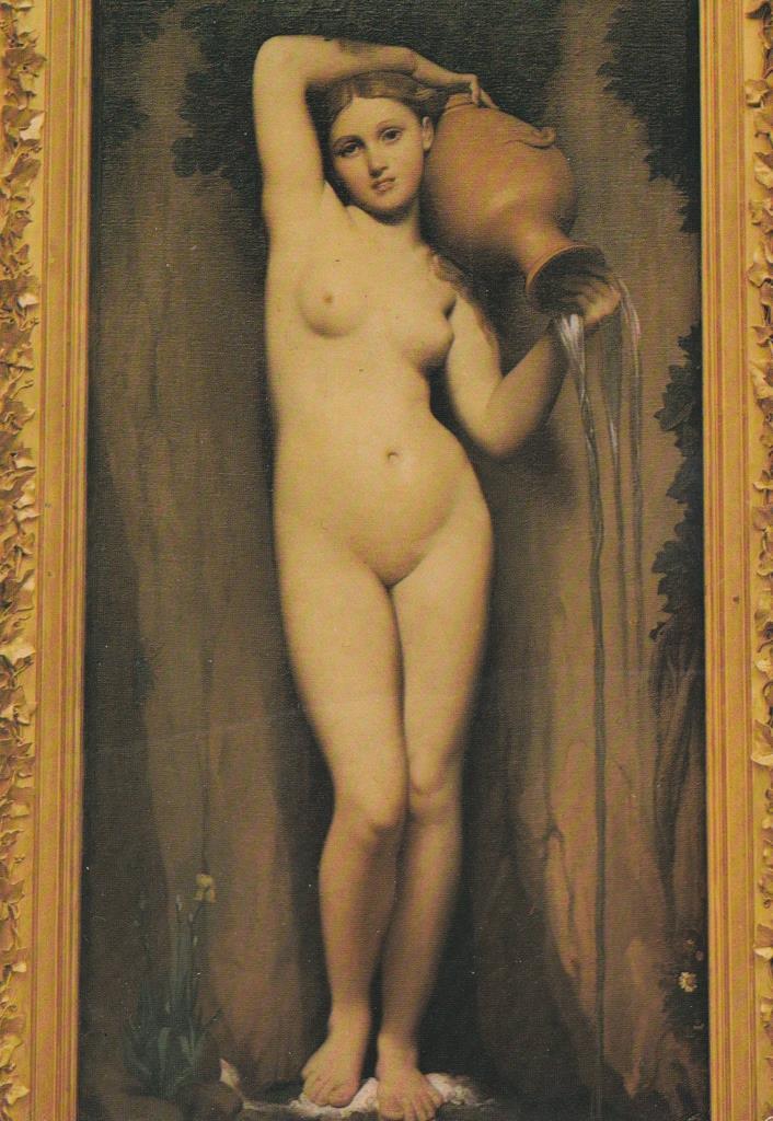 POSTAL B12403: PARIS: INGRES. LE SOURCE. OLEO