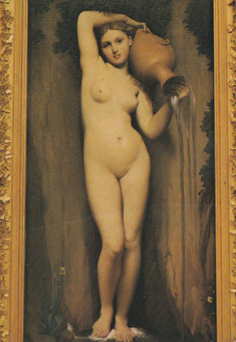 POSTAL B12403: PARIS: INGRES. LE SOURCE. OLEO