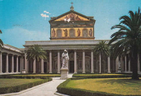 POSTAL B12437: ROMA: BASILICA PAOLO FUORI