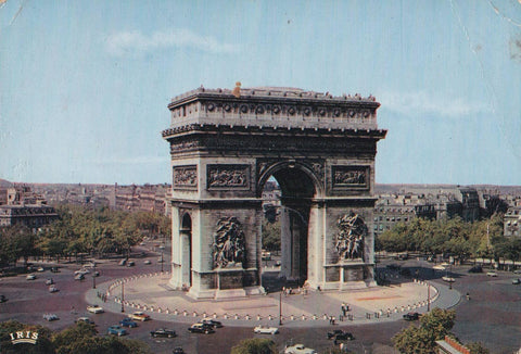 POSTAL B12418: PARIS: ARCO DE TRIUNFO